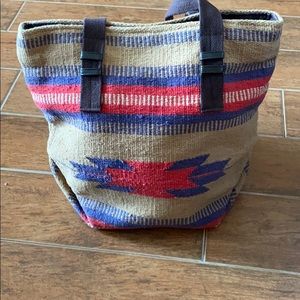Very cute vegan tote bag with Aztec print!